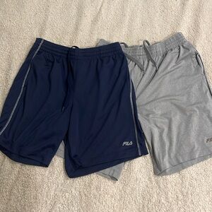 Men’s Fila Basketball Shorts - blue and grey